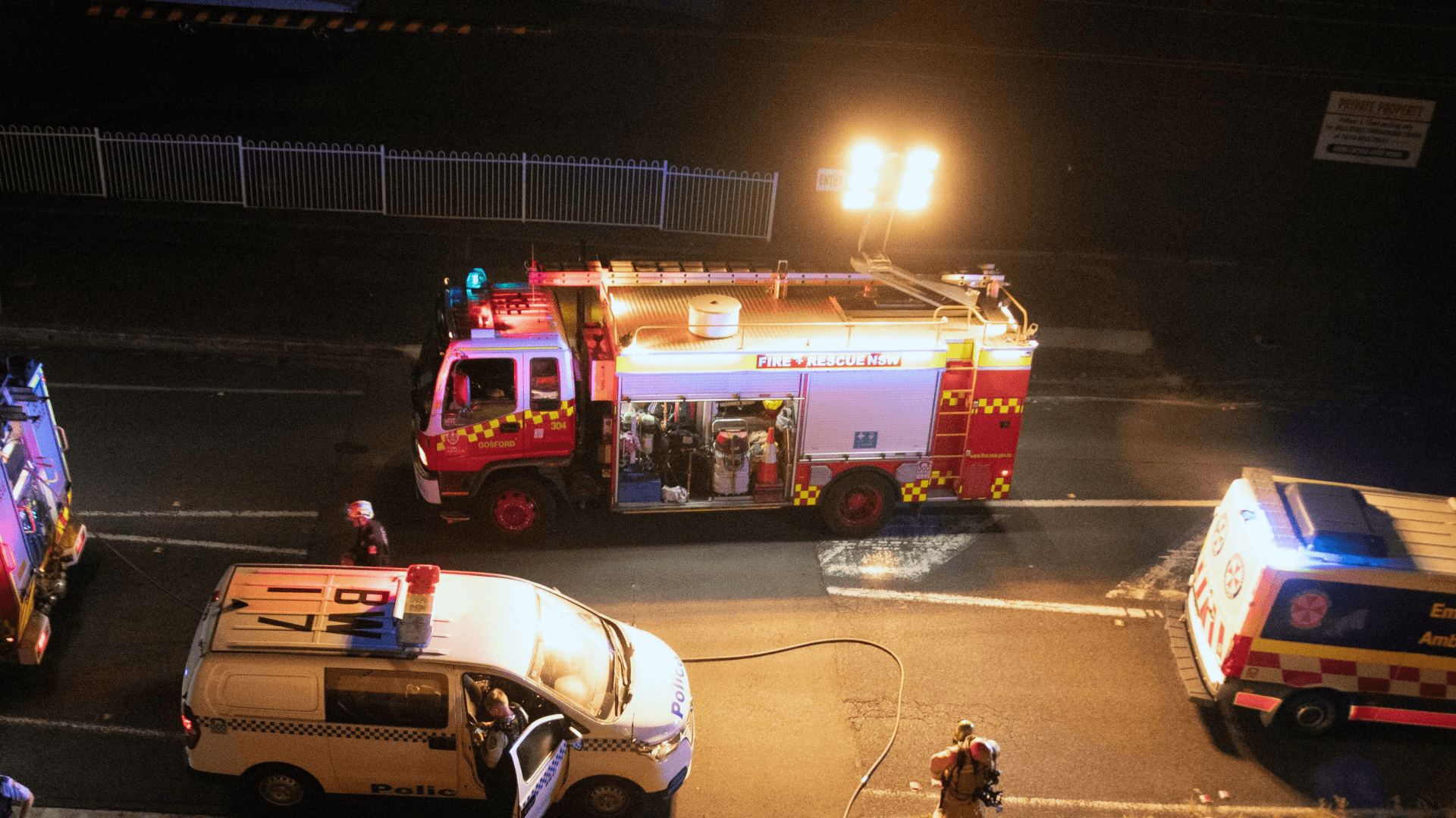 Emergency car crash cropped