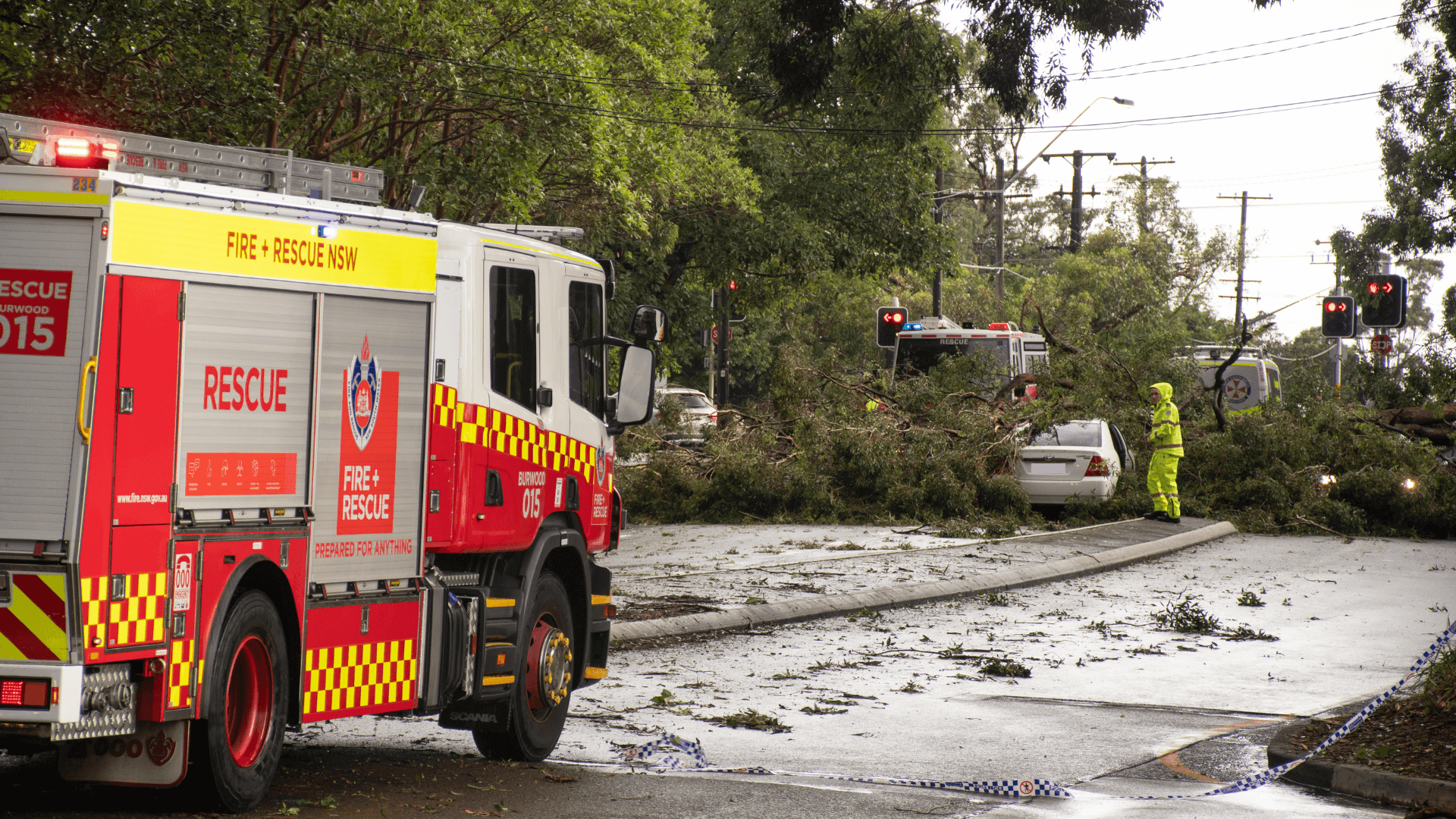 Emergency services respond to storm