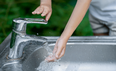Washing hands
